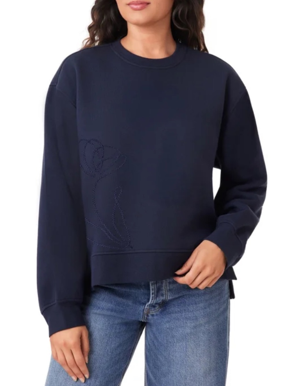 Scotch & Soda Women's Embroidered Crewneck Sweatshirt